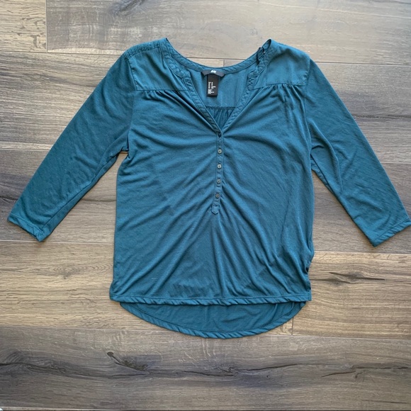 💵H&M 3/4 Sleeve Top - Picture 2 of 7